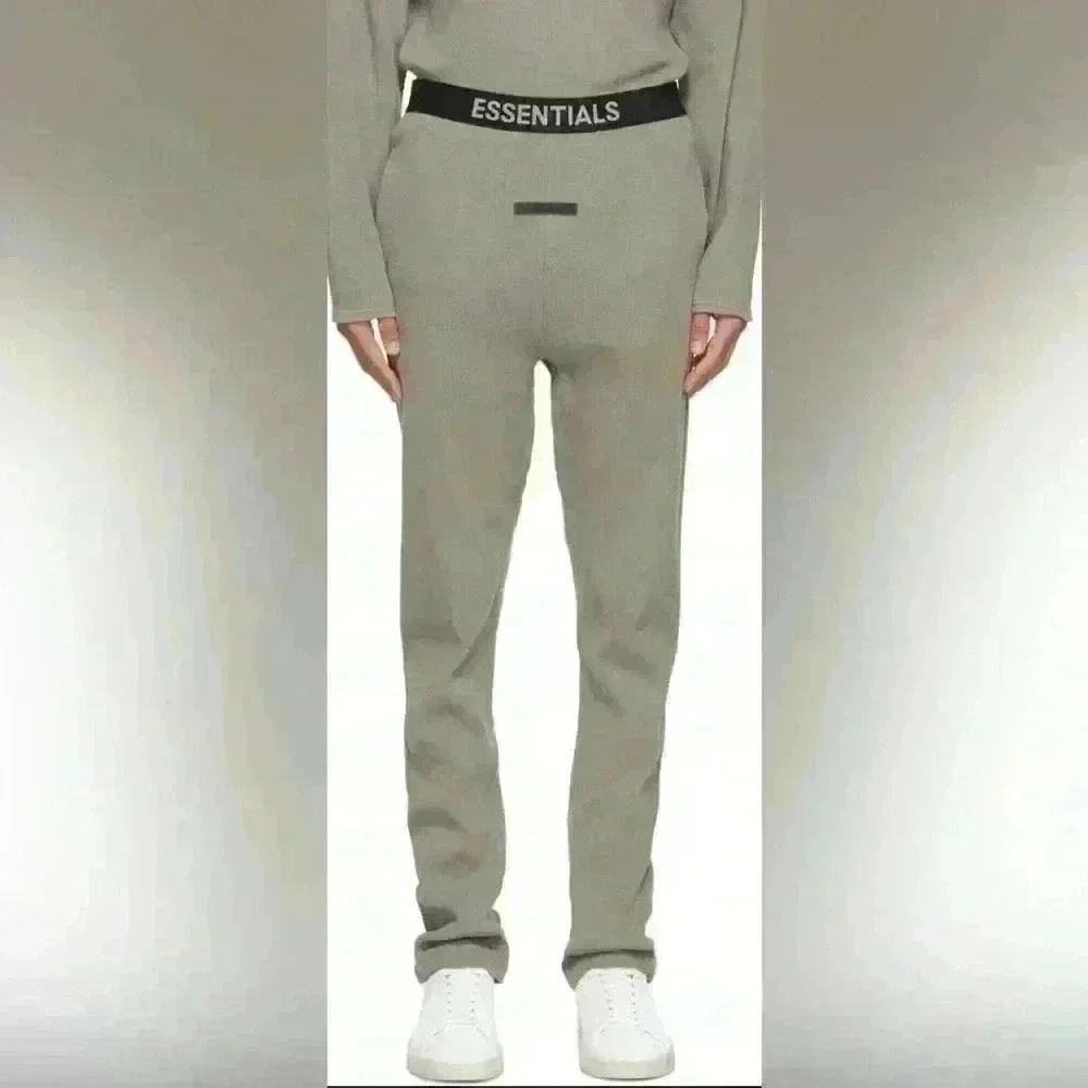 FEAR OF GOD FOG ESSENTIALS GREY JERSEY  LOUNGE PANTS - MEN'S xtra SMALL